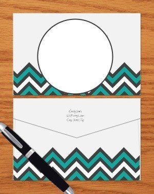 teal chevron