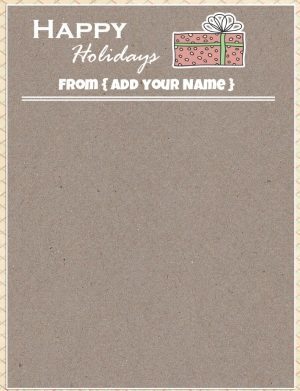 Free printable Christmas stationery