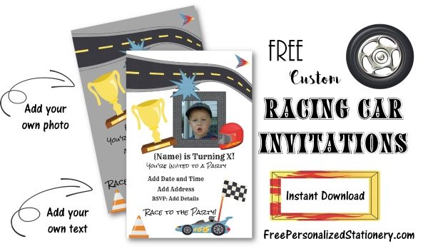 Free printable invitations for boys