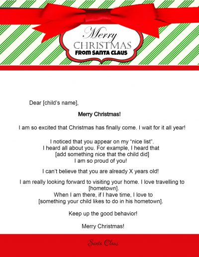 Letter from Santa
