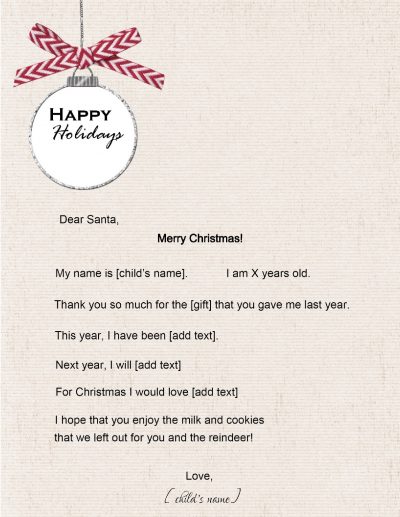 Letter to Santa