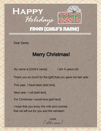 Santa Claus letter