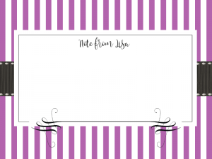note card template