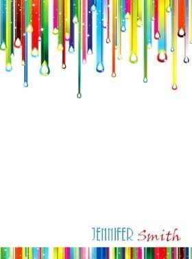 free printable colorful stationery