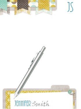 scrapbook style custom stationery