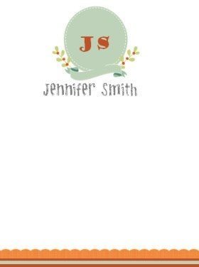 monogrammed custom stationery