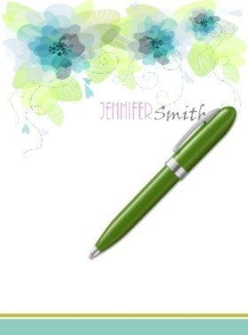 free printable stationery that can be customized with your own name