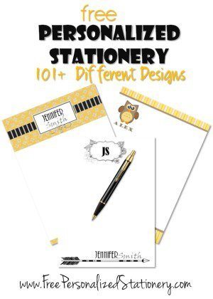 personalized stationery