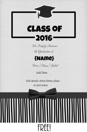 College graduation announcements