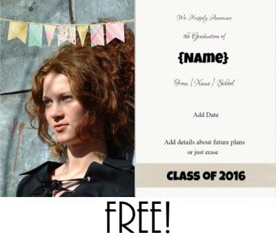 High school graduation announcements