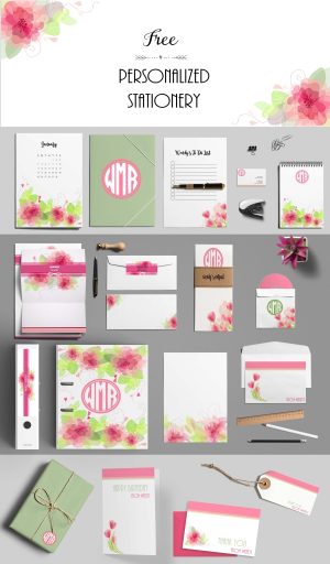 Free personalized stationery