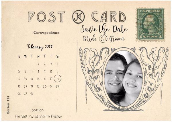 postcard save the dates