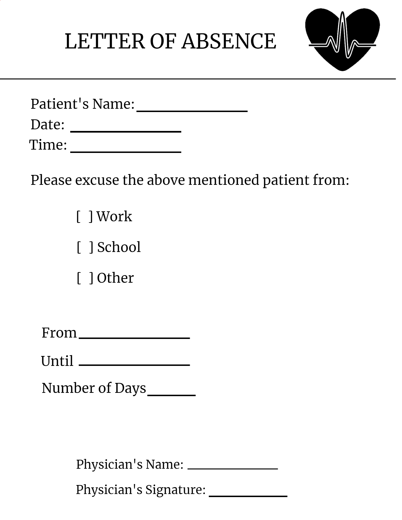 Free Doctor S Notes Templates Free fake doctors note generator